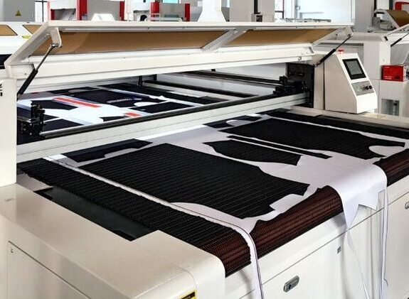 Dinson Enterprises laser engraved garment detail