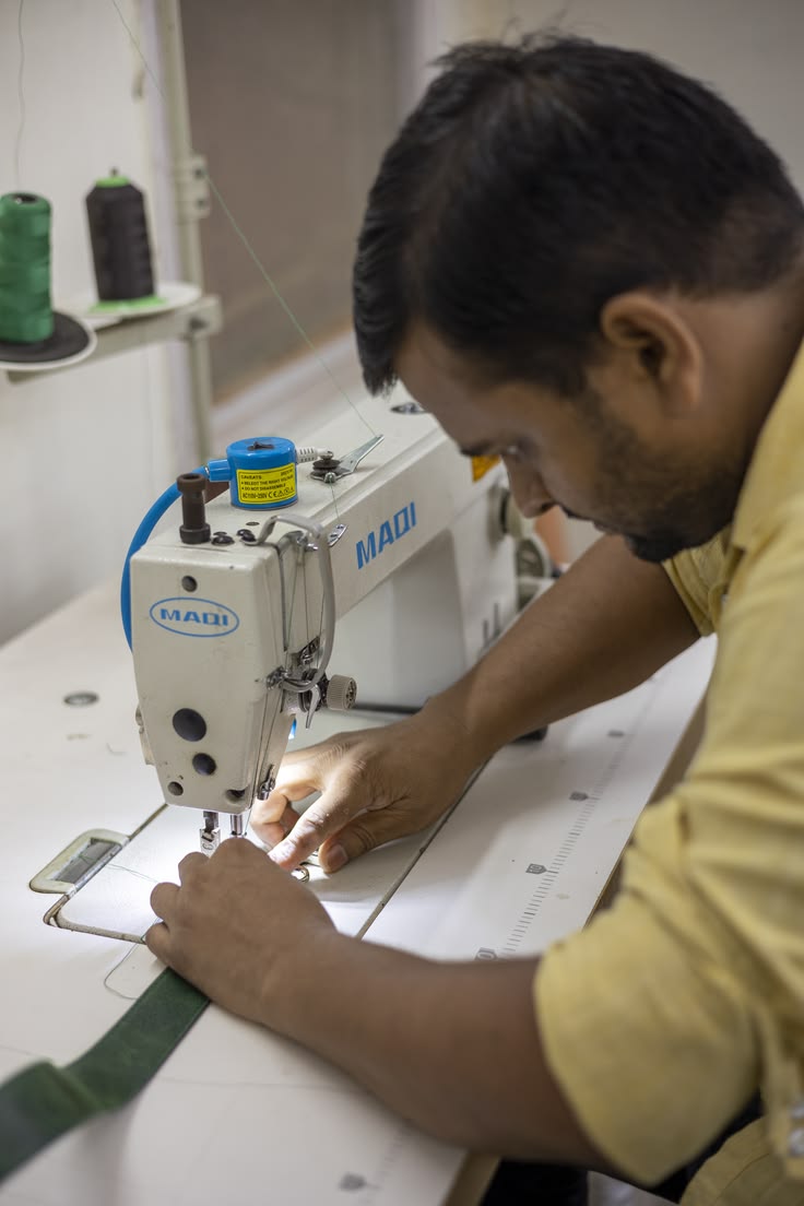 Dinson Enterprises completed garments on stitching line