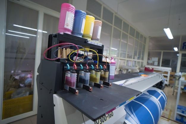 Dinson Enterprises sublimation printer in operation