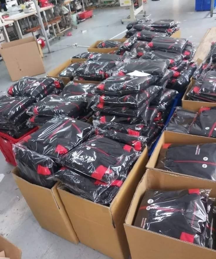 Dinson Enterprises garment folding and poly bagging